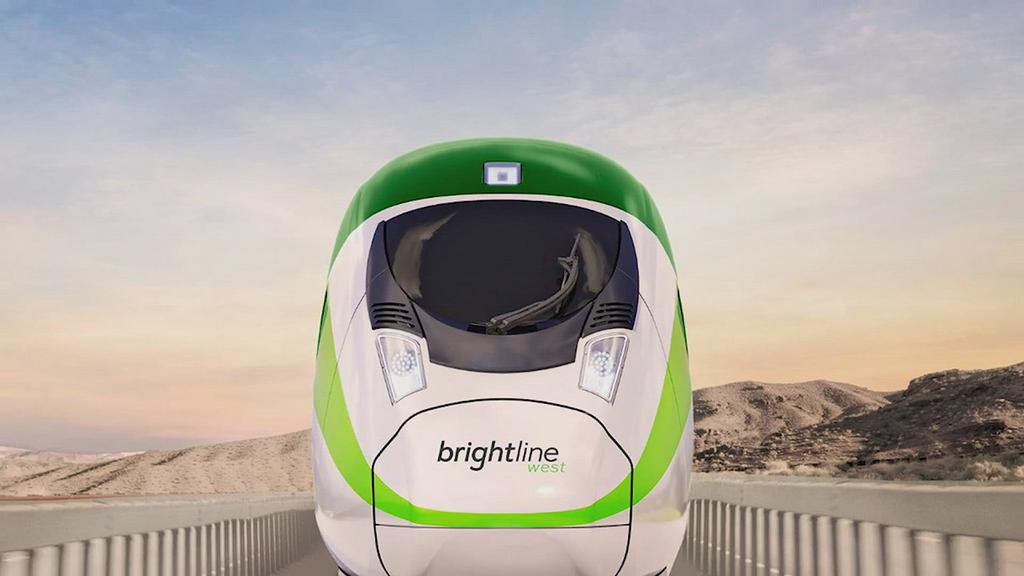 «Миниатюра видео для проекта высокоскоростной железной дороги Brightline West»