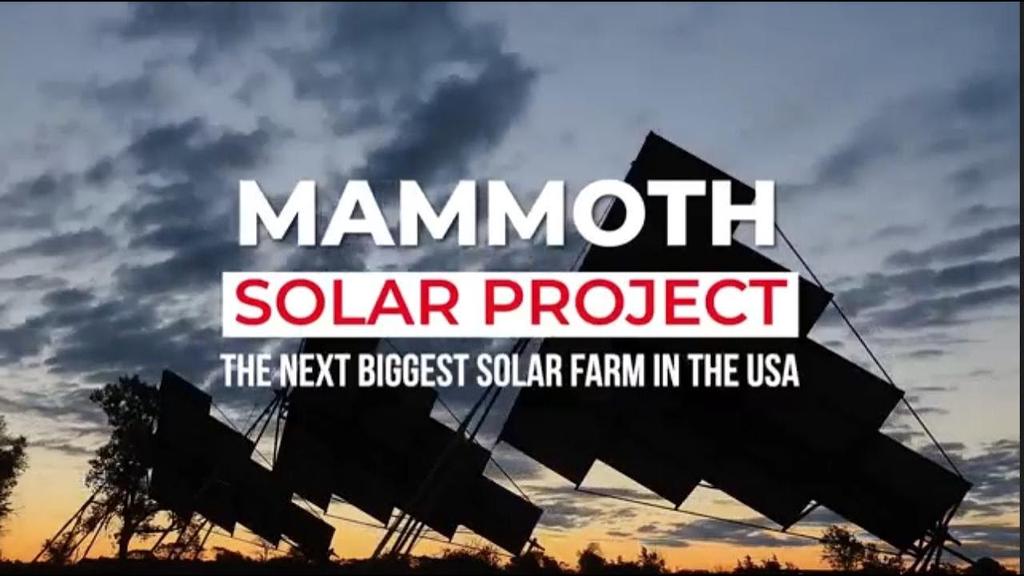 'Vignette vidéo pour le projet solaire Mammoth'