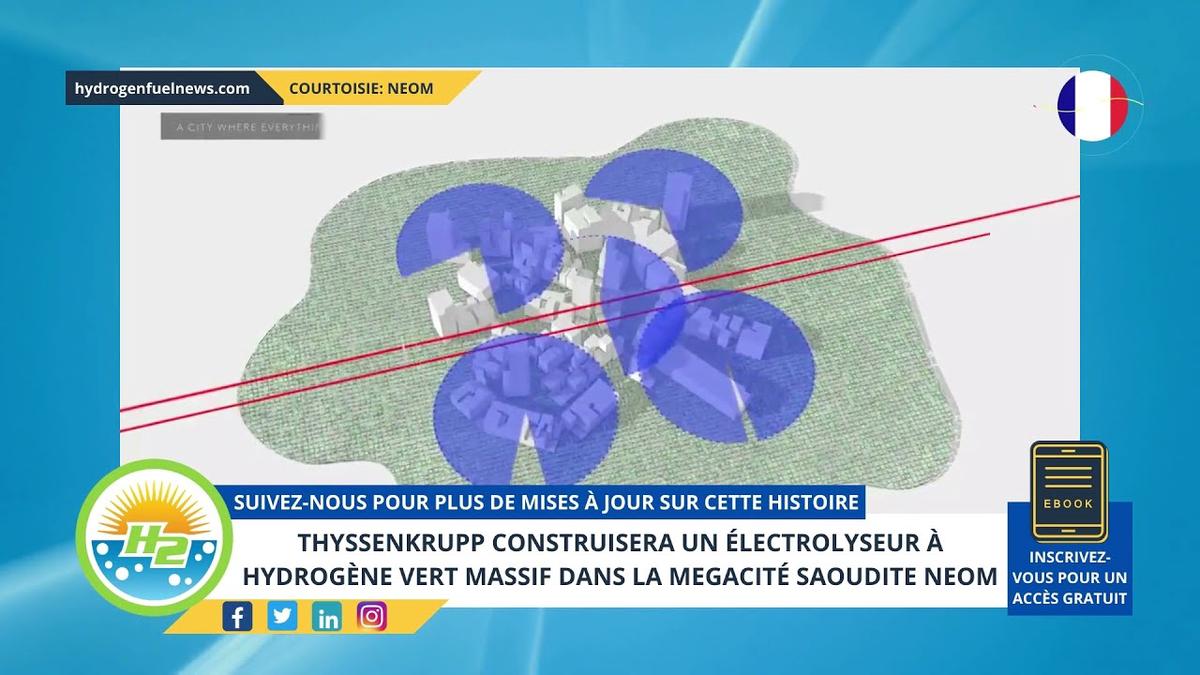 'Video thumbnail for [French] Thyssenkrupp to build massive green hydrogen electrolyzer in Saudi Neom megacity'