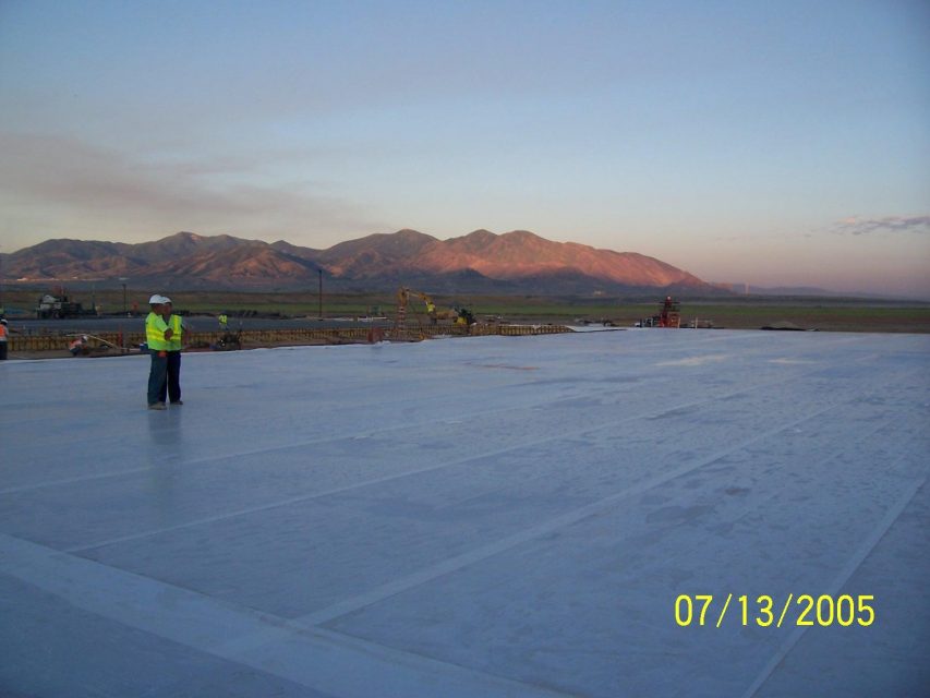 Wet curing concrete floors