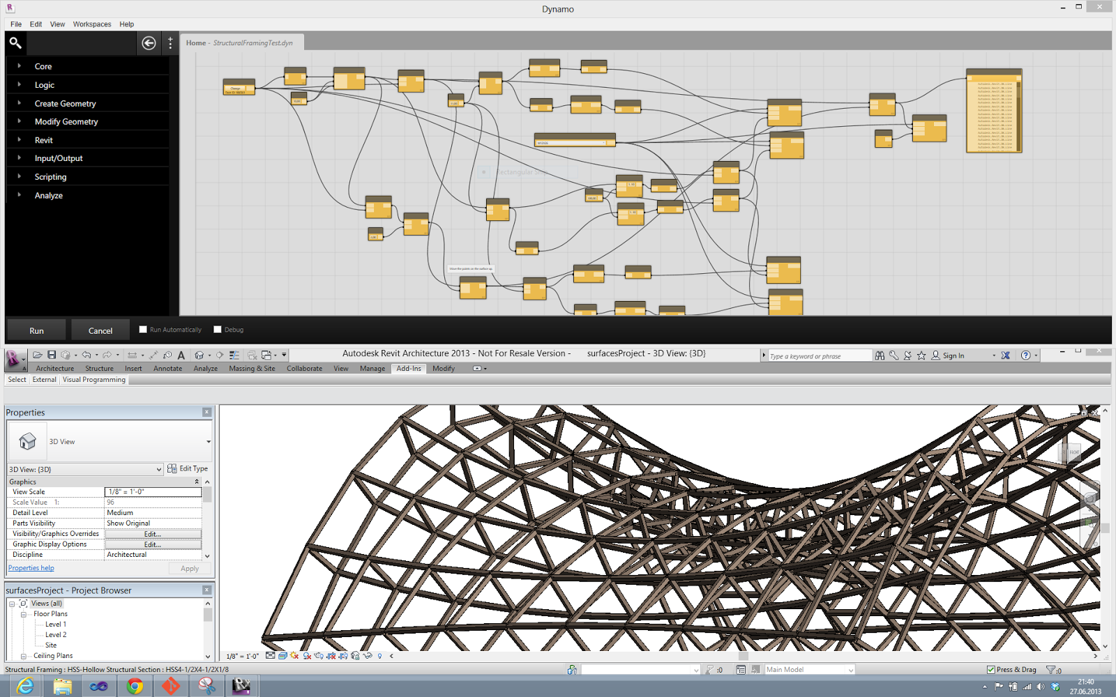 Improving BIM workflow with dynamo revit plugin