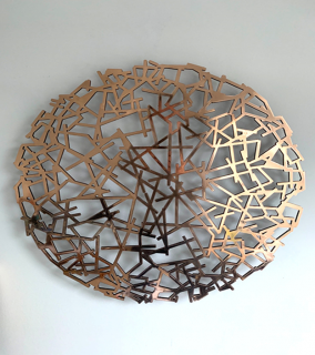 Waterjet cut item for interior design