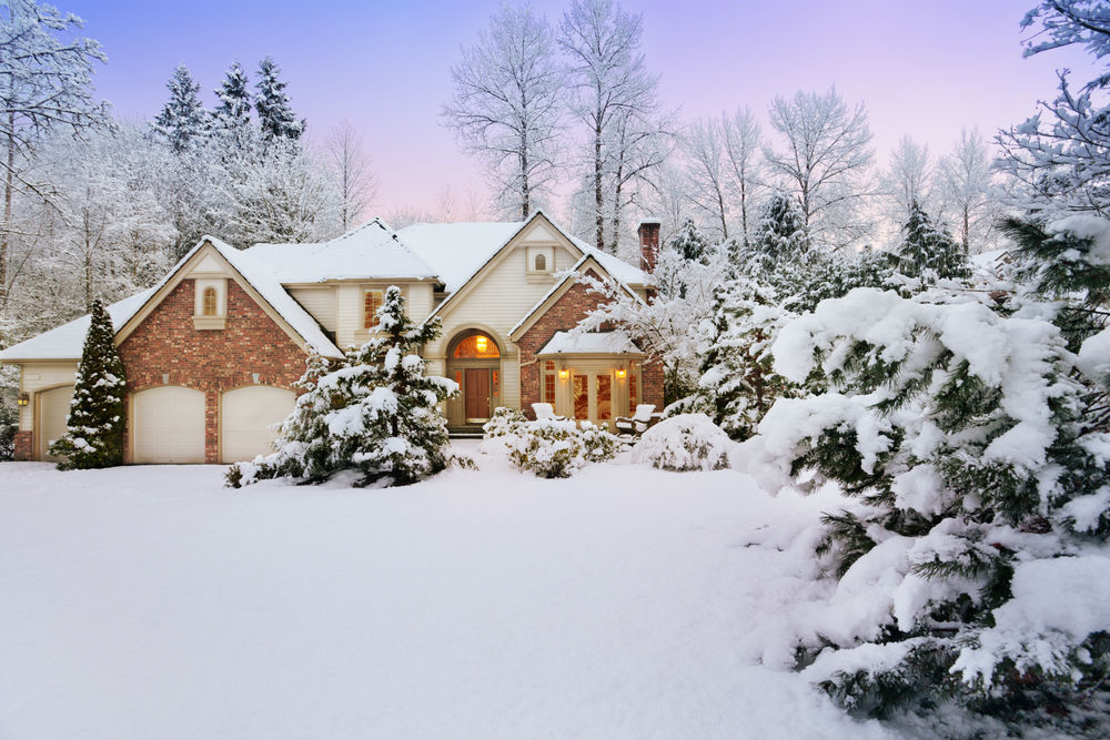 home in winter