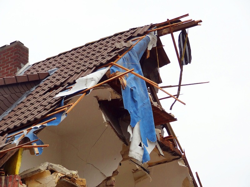 damaged roof