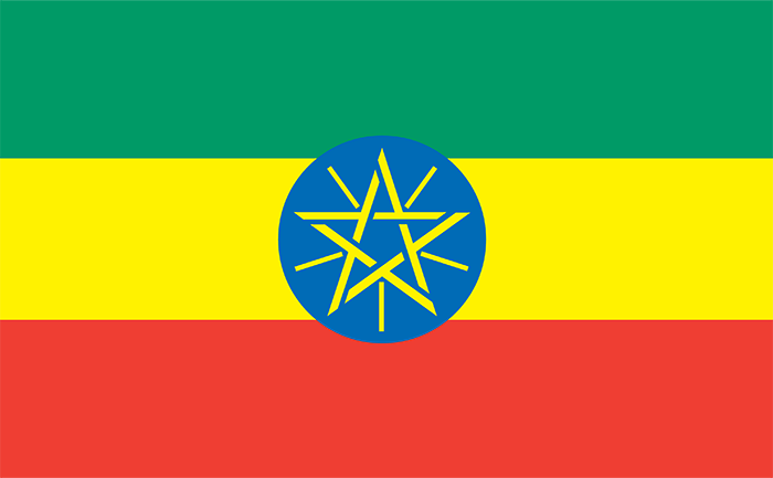 drapeau de l'Éthiopie