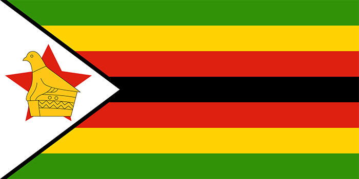 Simbabwe Flagge