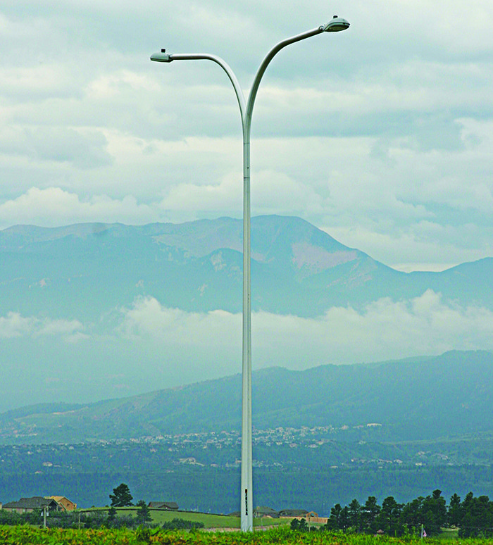 Double Davit lighting pole