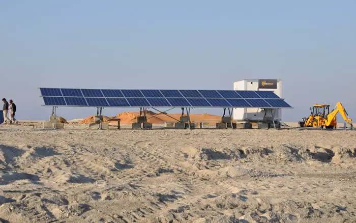 Solar powered construction site by Enerwhere Ltd