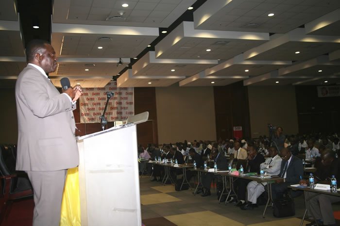 Eng. Boniface Muhegi addressing