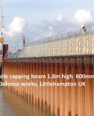 west sussex sheet pile capping beam