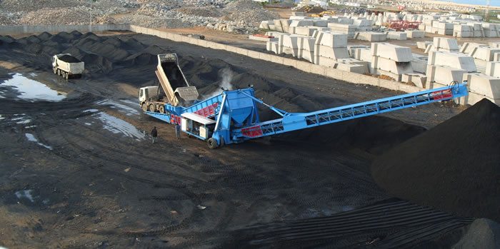 Samson Stormajor radial boom stacker - coal2