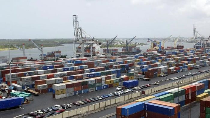 Some containers at the Apapa