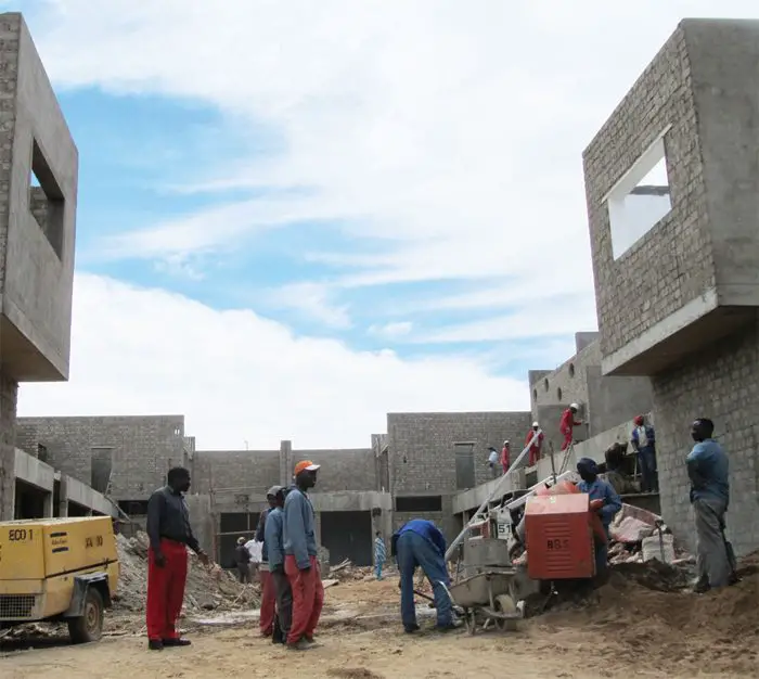 construction en namibie