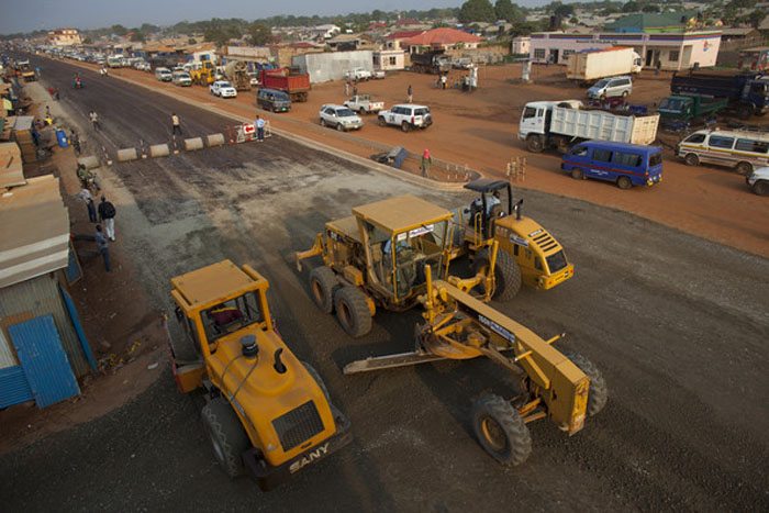 Juba roads construction