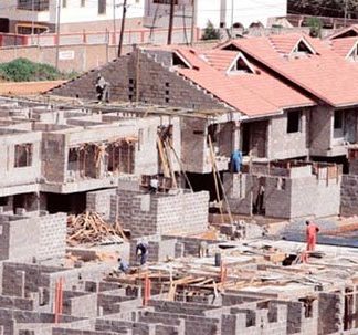 Housing estate under construction