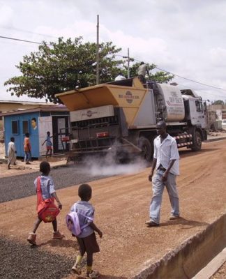 road construction Ghana