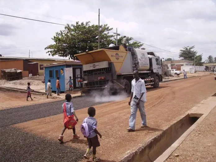 Straßenbau Ghana
