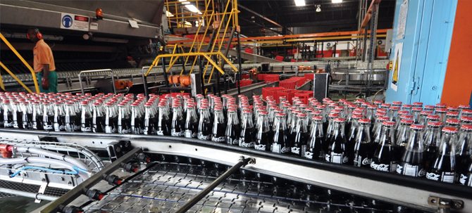 Coca Cola bottling plant