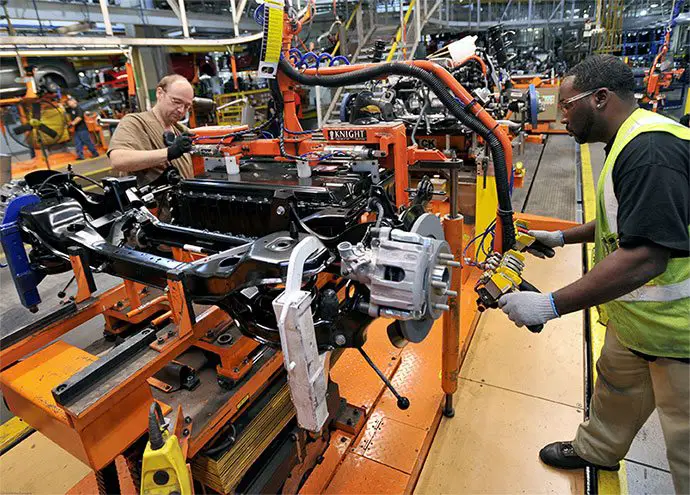 Montagefabrik für FordEV-Elektroautos