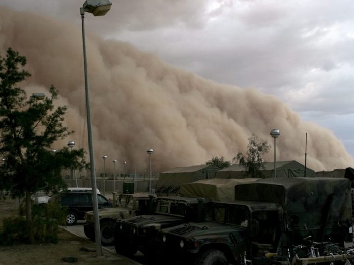Réhabilitation de l'érosion des sols - Tempête de sable