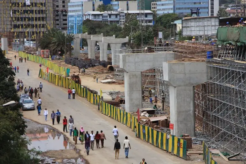 Light Rail Construction - Ethiopia Construction Sector to grow driven by infrastructure investments