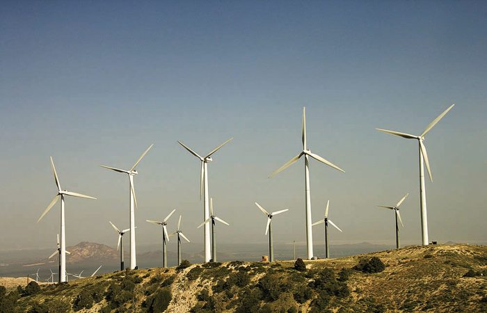 wind turbines