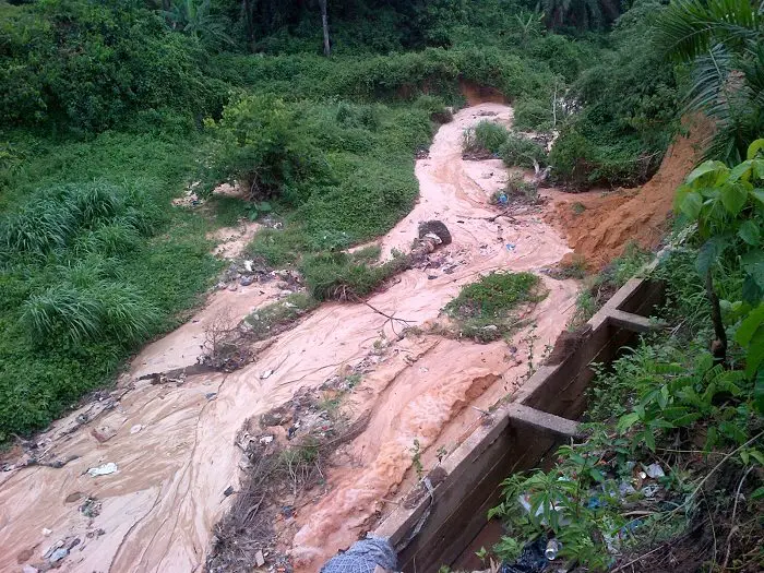 Gully erosion in Calabar, Nigeria