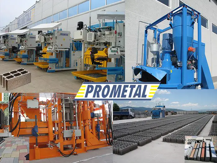 Machines de fabrication de blocs de Prometal en Serbie