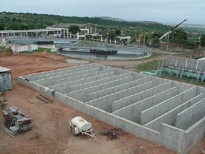 La construction d'une importante station de traitement d'eau au Ghana est presque terminée