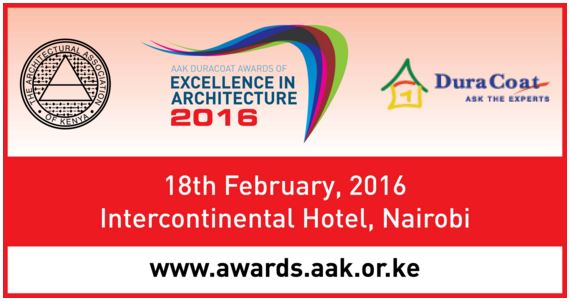 Premi per l'eccellenza della Architectural Association of Kenya (Architects Chapter) fissati per febbraio