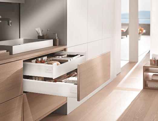 Blum fittings for handle-less dream living spaces