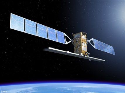 Satelliitti, joka seuraa Etiopian renessanssipadon rakentamista