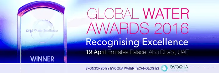 Biwater für die 2016 Global Water Awards nominiert