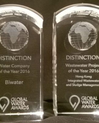 Biwater palkittiin johtavalla teollisuuspalkinnolla 2016 Global Water Awards -gaalassa