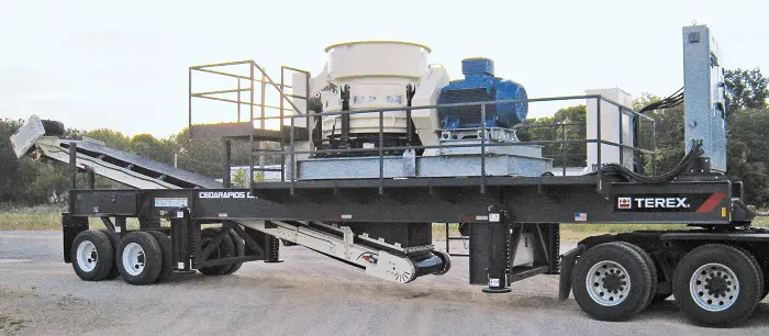 TEREX minerals processing launches new CRC1150 portable cone plant