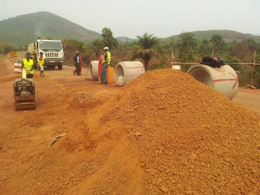 Baubeginn der Autobahn in Sierra Leone