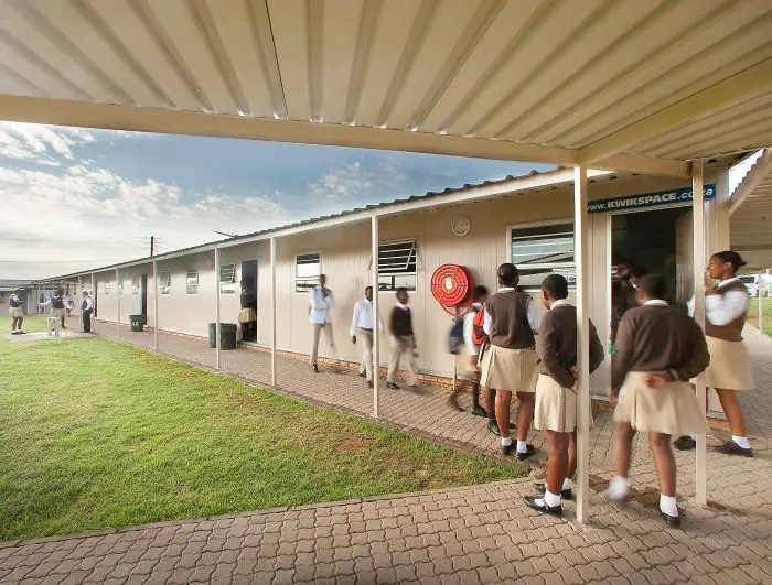 South African firm Kwikspace erects 2 000 prefabricated classrooms to tame overcrowding