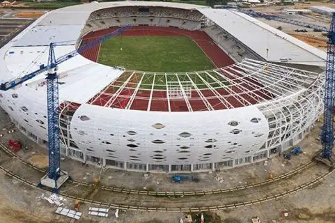 Ein hochmodernes Stadion, das in Tansania gebaut werden soll