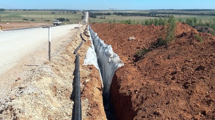 Kaytech löst Entwässerungsproblem in der Mpumalanga Road