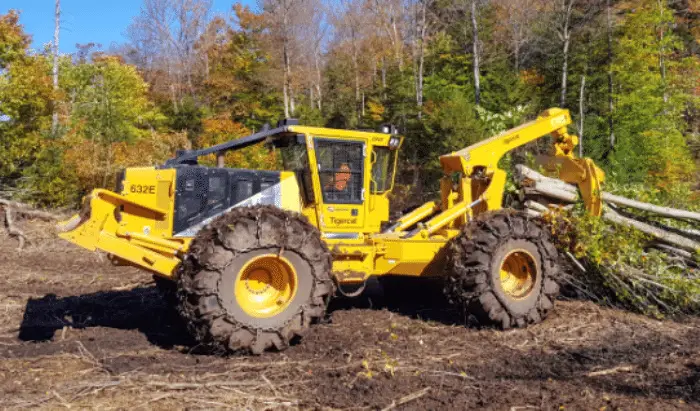 he new Tigercat 632E skidder is cited to be the most powerful, productive four-wheel skidder ever built. Several enhancements have been integrated into