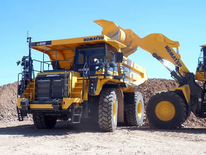 Komatsu unveils HD465-8 and HD605-8 off-highway trucks with more power, redesigned cab