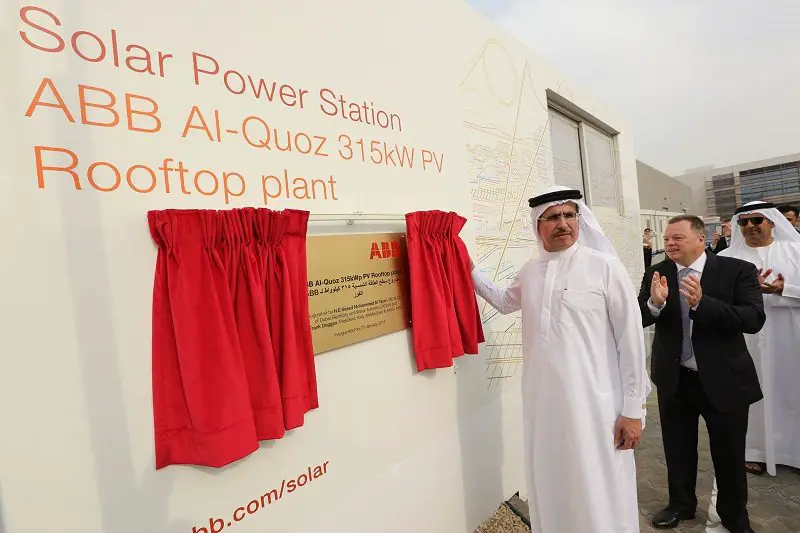 ABB’s 315kW solar power plant in Dubai inaugurated
