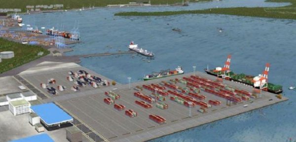 Die Ausbaggerungsarbeiten an Lamus erstem Liegeplatz werden in 2018 abgeschlossen