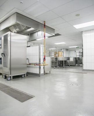 Современные больницы покрывают кухни напольным покрытием Flowfresh