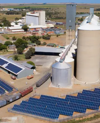 Solar PV for Hennenman silo in South Africa