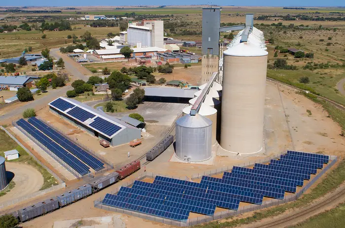 Solar PV for Hennenman silo in South Africa