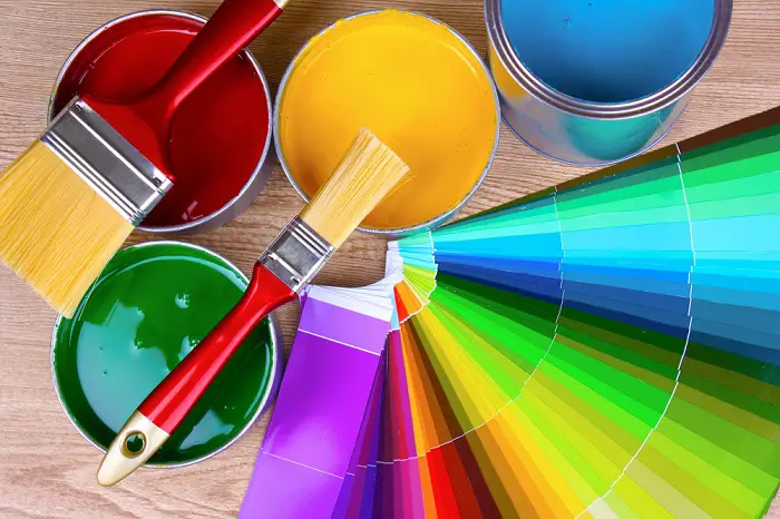 Range of paint colours