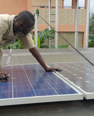 Solar energy panels on houses