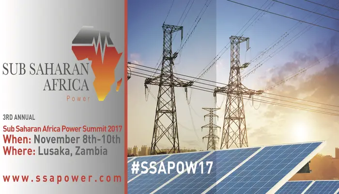 Sub Sahara Africa Power Summit 8th – 10thNovember 2017