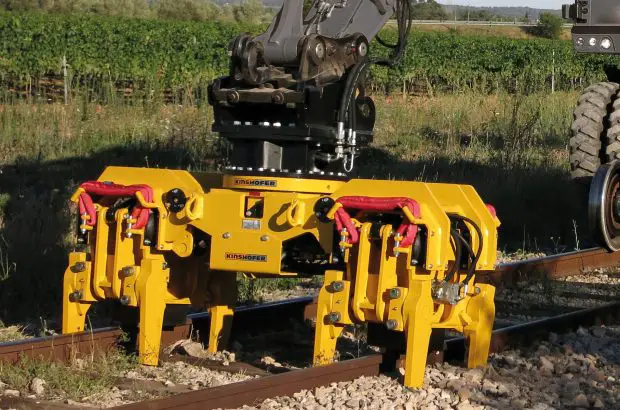 Kinshofer introduces new excavator tampers attachments for railway maintenance